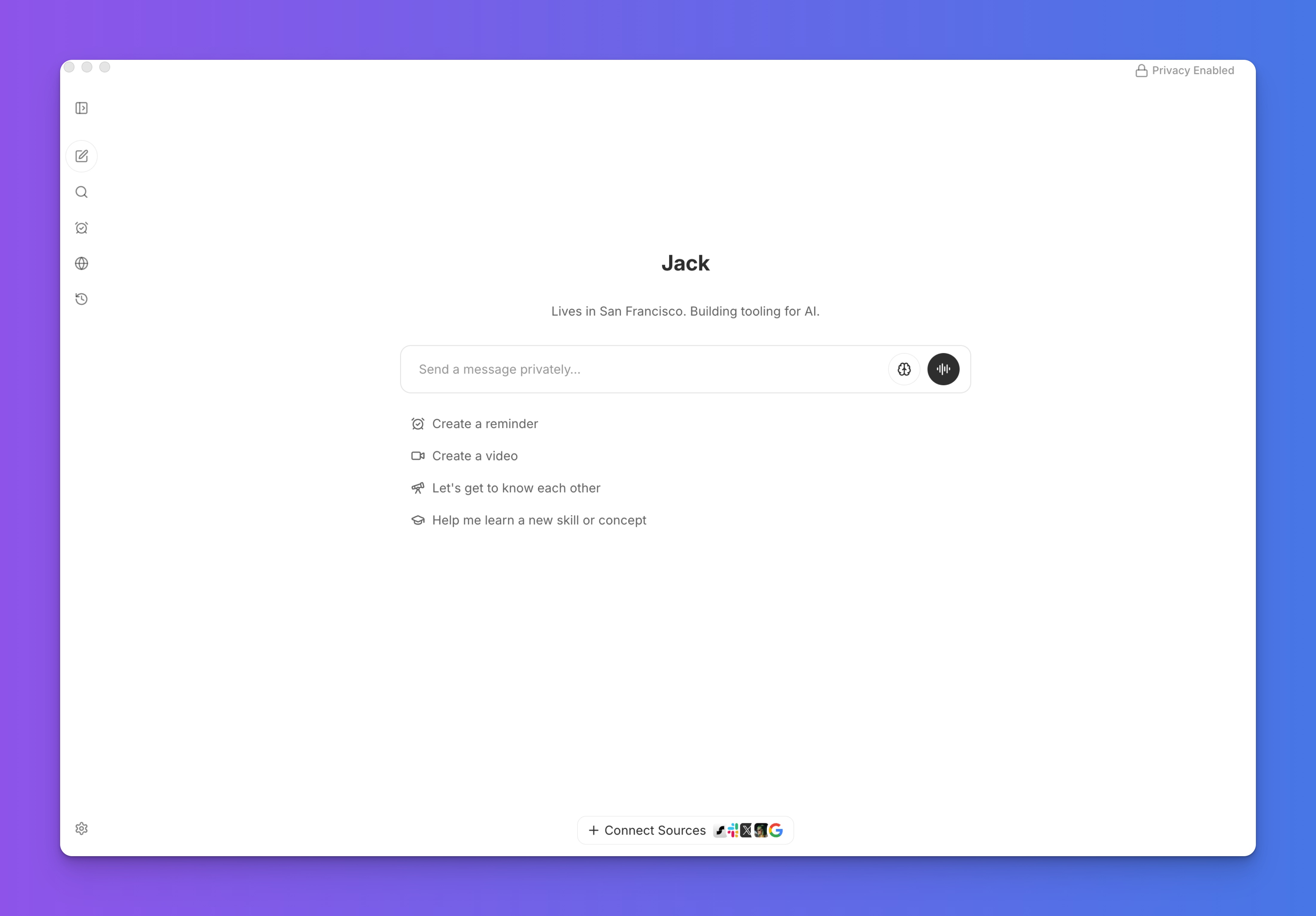 Private personal AI